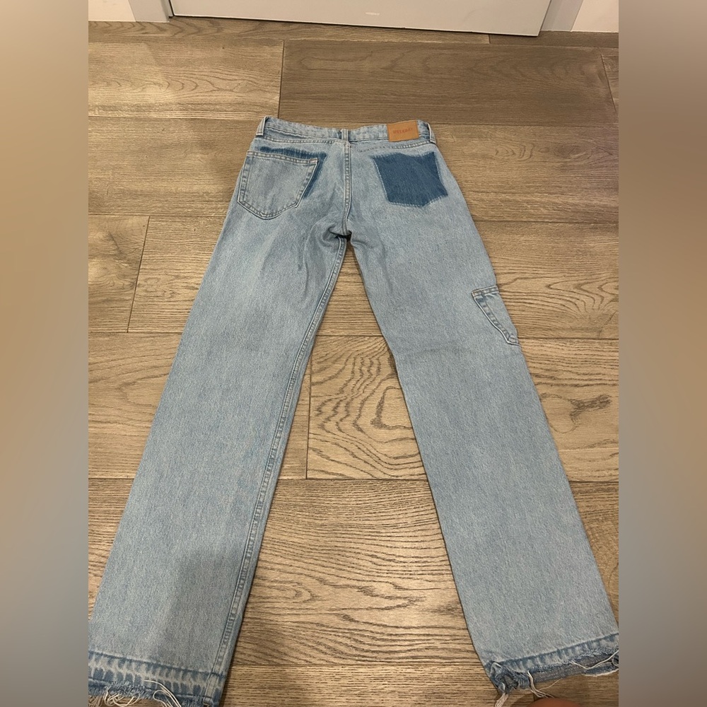 Light Blue Denim Jeans with Patch